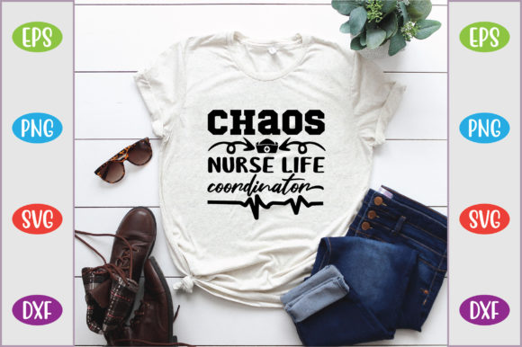 Chaos Nurse Life Coordinator: A Unique Embroidery Design