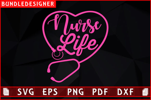 Nurse Life T-Shirt Design: A Versatile SVG for Embroidery