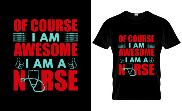 Nurse T-Shirt Design Vector Graphic 23