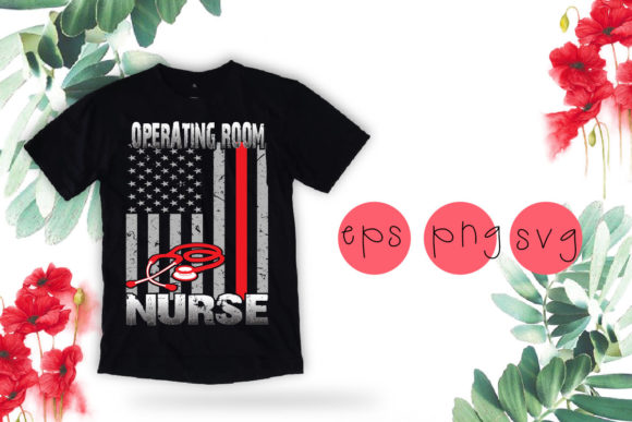 Operating Room Nurse T-shirt SVG Design